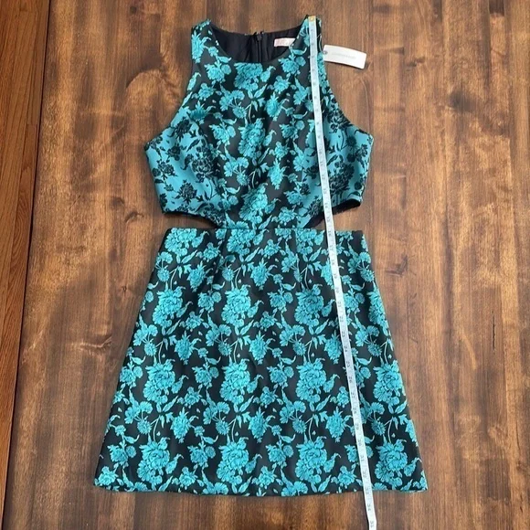 Anthropologie x Hutch Floral Jacquard Cut Out Mini Dress NWT‎ - Size 4 - Picture 16 of 16